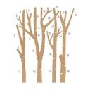 MDF-dekoration Birch Trees and Birds