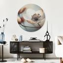 Billede Boho tørret blomst makro - Treechild - rund – print på aluminium (Alu-Dibond)