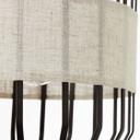 Pendelleuchte Nino, braun, 136,5 x 23 cm, Textil Pendelleuchte