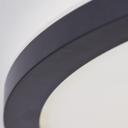 Aufbaupaneel Claire, schwarz, Ø 42 cm, Innenleuchte, Neutralweiß