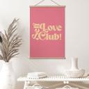 Póster de tela Self Love Club Pink - Impresiones de Ayleen