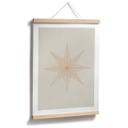 Póster de Navidad Estrella geométrica dorada - Magnusson
