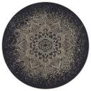 Elegant mandala-fototapet i sort og guld - Bloomery Decor - Round - vliesetapet/selvklæbende non-wov