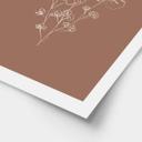 Póster ramo de rosas silvestres mousse de moka - ilustración de anís