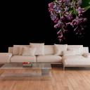 DarkFlowers1 blomstertapet sortlilla - non-woven tapet Designwalls 2 - 2,55 x 3,5 m