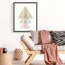Plakat - Nouveauprints - Triangles Pink