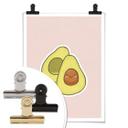 Póster Aguacate feliz