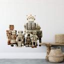 Sticker mural - Assemblée de robots