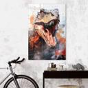 Akrylbillede T-Rex: Det vilde ansigt fra forhistorisk tid - Jaszke