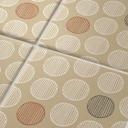 Azulejos Adhesivos Boho - círculos capuchino rojo-marrón antracita - lote de 12