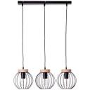 Pendelleuchte Oliver, braun, 116 x 65,5 cm, Holz Pendellampe