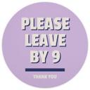 Tapet cirkel Please leave by 9 - Fritsch - vliesetapet/selvklæbende non-woven tapet