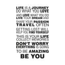 Adesivo per scale Life is a Journey...