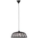 Pendelleuchte Elma, schwarz, 130 x 48 cm, Bambus Pendellampe