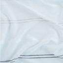 Homing Fertigschal mit verdeckten Schlaufen Linus weiß/grau -  2,45 x 1,4 m