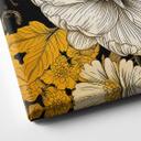 Cuadro lienzo Flores - Esplendor de flores en ocre - Jaszke