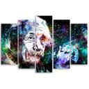 Lærredstryk 5 styk, Albert Einstein