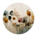 Póster ramo de flores secas redondo - Treechild