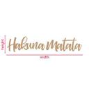 Decoración en madera letras Hakuna Matata - MDF naturaleza (2 partes)