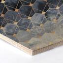 Hexagon Hout Fredriksson - Blue & Gold