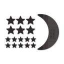 Decoración acrílica luna y estrellas