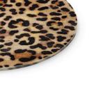 Glasbillede - Vild leopard - Dyreprint - Tunaboylu - Rund