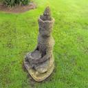 Sitzender Buddha aus Kunststein | 15x11x25 cm