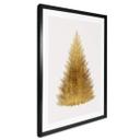 Póster Kubistika - Árbol de Navidad dorado