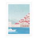 Póster de vacaciones en Croacia - Ríos
