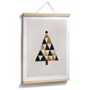 Póster geométrico del árbol de Navidad - Orara Studio