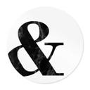 Plakat Black Marble Ampersand