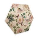 Hexagon - Træ UN Designs - Blomster i kunstnerisk stil