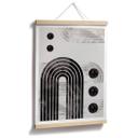 Póster 1X Estudio - Arco negro
