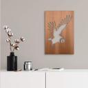 Decoración en madera caoba - Pájaro - Búho