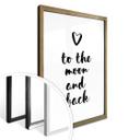 Plakat - Love to the moon and back