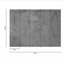GreyWall2 tapet i betonlook i gråsort - non-woven Designwalls 2 - 2,55 x 3,5 m