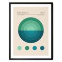 Póster Bauhaus Mavi Daire - Tunaboylu