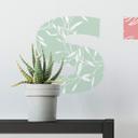 Wallsticker - Alfabet, blomstermønster