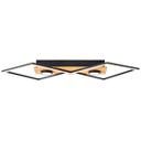 Deckenleuchte Vincent, braun, 70,7 x 35,4 cm, Holz Lampe
