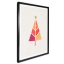Póster Kubistika - Colorido árbol de Navidad