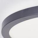 Aufbaupaneel Claire, schwarz, Ø 29,4 cm, Innenleuchte, Neutralweiß