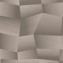 Ikke-vævet tapet Damian Refined Dimensions 3D geometrisk grå metallic - moderne struktureret tapet