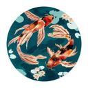 Plakat To koi i en dam - SpaceFrog Designs