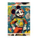 Tekstil plakat Treechild - Astronaut Mickey