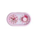 Kinderuhr Tischuhr mit Wecker und Timer-Funktion, Einhorn rosa, 16x9,5 cm