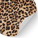 Vinilo decorativo Leopardo salvaje - Animal Print - Tunaboylu - Redondo