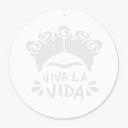 Akrylbillede, vinduesbillede til ophængning Frida - Viva la Vida - Rund
