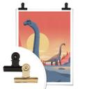 Plakat - Braun - Brachiosaurus