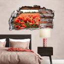 3D Wallsticker med valmuefelt