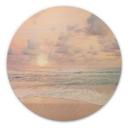 Cuadro de madera puesta de sol sobre playa y mar - Sisi & Seb - Redondo